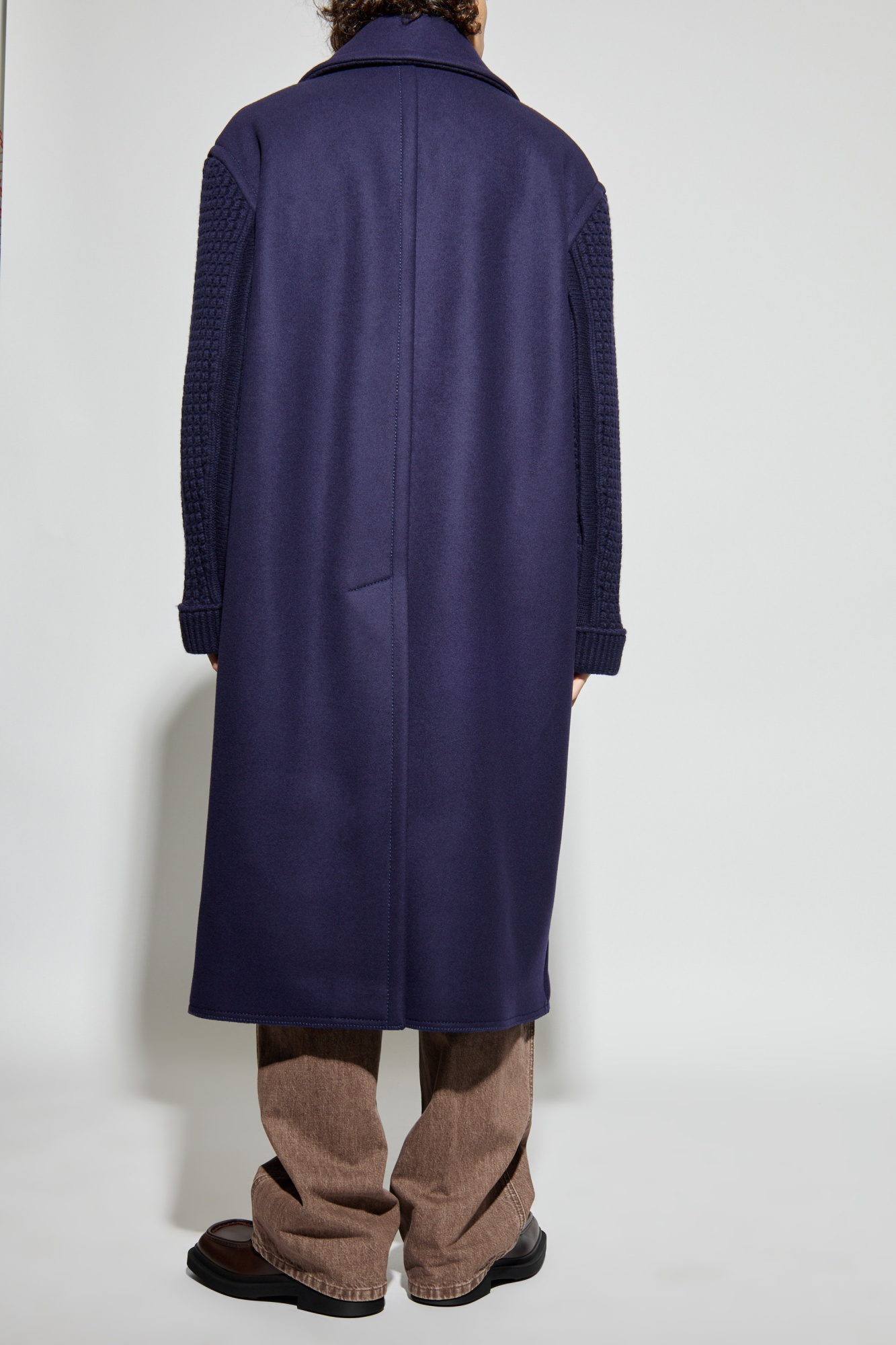 Lanvin Wool coat with single vent | Men's | Vitkac